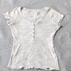 Hollister Heather Gray Short Sleeve Tee Size S